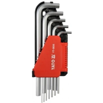 Imagen de YATO YT 5835 Juego de atornilladores acodados 1/16&quot; 3/8&quot; Acero cromo vanadio 12
