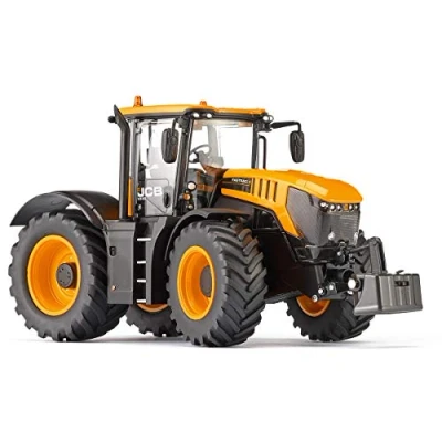 Imagen de Wiking 077848 JCB Fastrac 8330 Tractor 1:32, Metal y plástico, a Partir de 14 años, Muchas Funciones, Ruedas Intercambiables, Cabina Detallada con Instrumentos, capó para Abrir