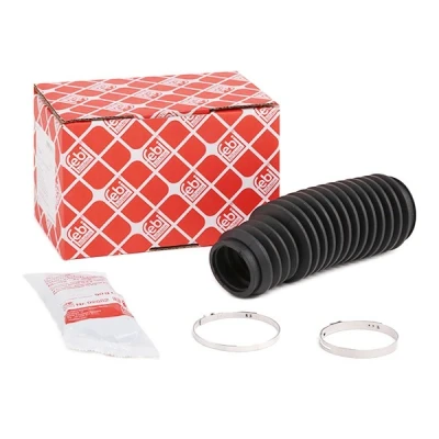 Imagen de FEBI BILSTEIN 12647 Juego de fuelle, dirección Caucho Eje delantero, izquierda, derecha con grasa abrazaderas BMW: Z3 Roadster
