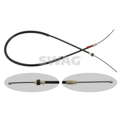 Imagen de SWAG 62 92 9363 Cable de Freno Mano Atrás izquierda, derecha 1635, 1300 PEUGEOT: 206 Hatchback