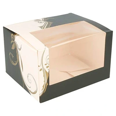 Imagen de García de Pou 204.74 Cajas Pastelería con Ventana, 275 G/M2, 11 x 13 8 Cm, Set 50, Blanco