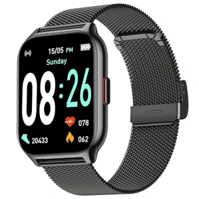 Imagen de ZOSKVEE Reloj Inteligente Mujer, [Dos Correas] Bluetooth Llamada y Voz AI, 2&#039;&#039; Smartwatch Deportivo con Presión Arterial, 100+ Deportes, Ritmo Cardíaco, DIY Esferas, para iOS Android