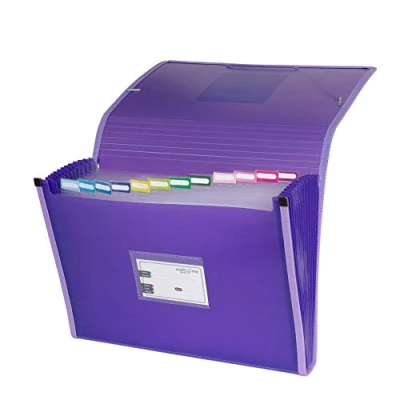 Imagen de Grafoplás 02963035－Carpeta acordeón, tamaño folio, color violeta