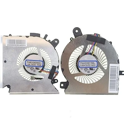 Imagen de Ventilador CPU GPU Cooling para MSI Katana GF66 Pulse GL66 PABD08008SH N459 MS 1581 Laptop Cooler (Ventilador CPU+GPU)