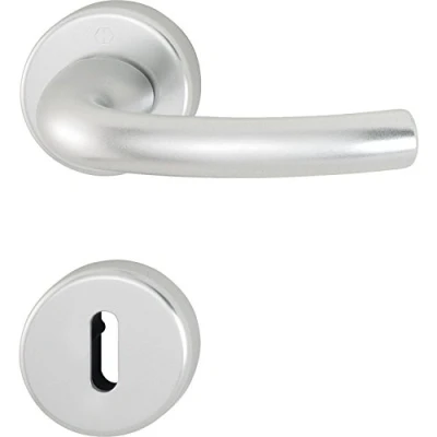 Imagen de Hoppe manillas Tokyo con rosetas BB Multicolor Barba, anodizado en plata, 2951766