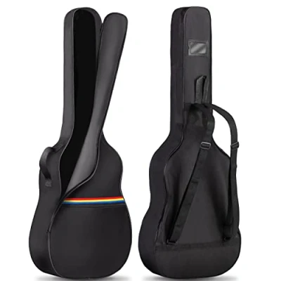 Imagen de CAHAYA Funda para Polvo De Guitarra Acústica 40/41 Pulgadas Antipolvo Bolsa Sin Relleno, Negro con Línea 3 Colores Modelo CY0307