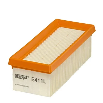 Imagen de HENGST FILTER E411L Filtro de aire 58 77 186 Cartucho filtrante RENAULT: CLIO 2, Kangoo I, I Express, NISSAN: Kubistar Furgón