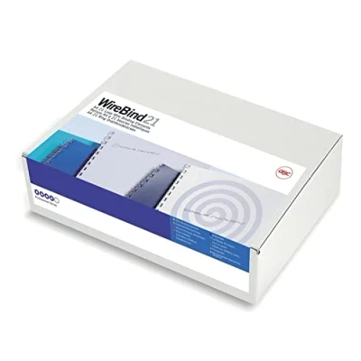Imagen de GBC IB165320 Canutillo 21 anillas WIRE paso US 12 mm (caja 100) color negro