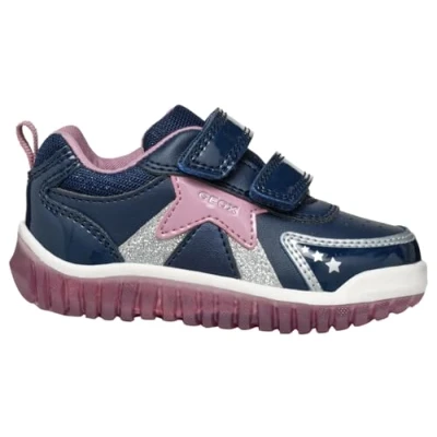 Imagen de Geox Light UP Lightyloo GIRL Zapatillas para niños, Talla: 22, Navy/rose Zapatos