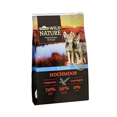 Imagen de Dehner Comida Seca para Perros Hochmoor Wild Nature, Junior, Sabor Pato