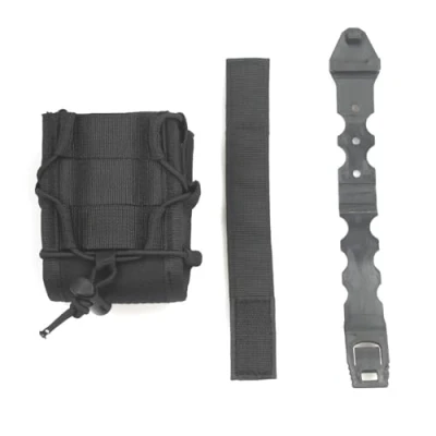 Imagen de Morain Bolsa universal para esposas con correa de clip, funda cinturón, policias, esposas, policías, grilletes, cubierta accesorios senderismo y caza