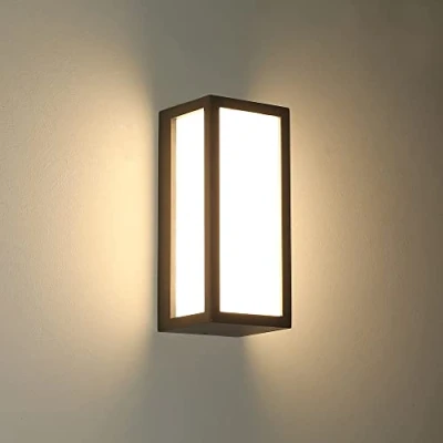 Imagen de HLFVLITE lámpara LED de pared exterior, exterior aluminio, IP54 impermeable, 870 lm, 3000 K, blanco cálido, gris antracita