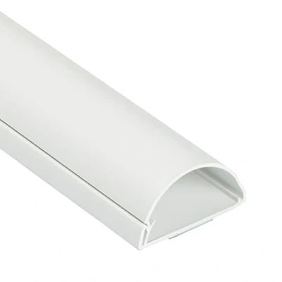 Imagen de D Line Maxi 1M5025W, Canaletas decorativas para cables de TV, Una solución cómoda que organiza y cubre los TV en la pared 50 x 25 mm 1 metro longitud color blanco