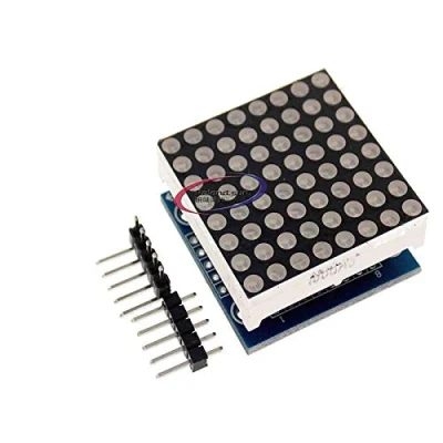 Imagen de Seamless Cascadable MAX 7219 PIC 8x8 Dot Matrix Display LED 5.5V Módulo de Control (Rojo)