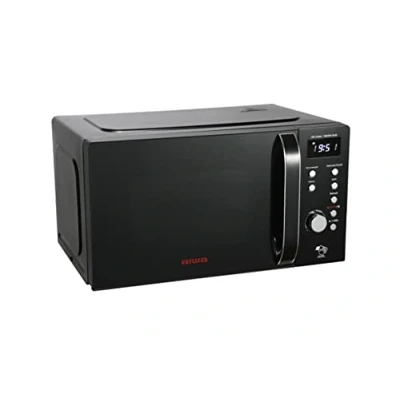 Imagen de Aiwa AMW 202DG/BK, Microondas Digital con Grill, 20L, 700W, Bloqueo Seguridad, Plato 25,5CM, Rejilla Grill de acero inoxidable, Express Cooking 8 Modos, Temporizador. Color: Negro