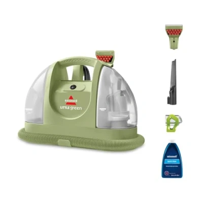 Imagen de BISSELL Little Green, Aspiradora de Agua Tapiceria, Lava para Manchas Cotidianas y Suciedad, Limpiador Liquidos Alfombras, Sofa, Autos Más, Motor Potente 340W, 4098N