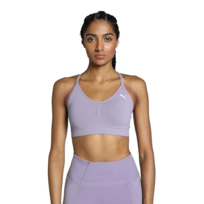 Imagen de Puma MOVE Shapeluxe Seamless Sujetadores deportivos con sujeción ligera, Mujer, Talla: Large, Pale plum