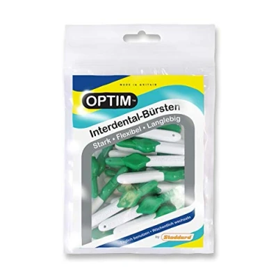 Imagen de Optim Cepillos interdentales (16 unidades, 0,8 mm, tamaño 5), color verde