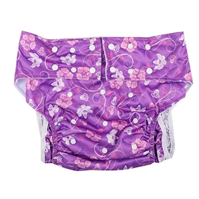 Imagen de SH RuiDu Pañal de tela para adultos, reutilizable, impermeable, a prueba fugas, absorbe la humedad, pantalón grande ancianos, incontinencia urinaria, discapacidad