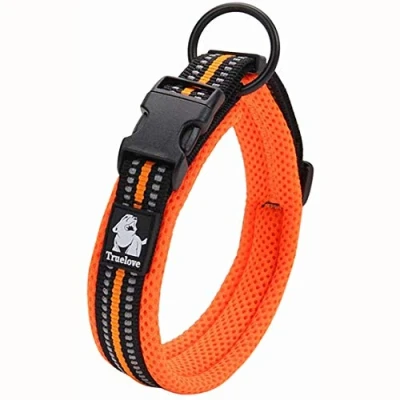 Imagen de Truelove collar de adiestramiento para perro tlc5011 reflectante Premium DuraFlex hebilla en Nylon mascota collares naranja, alto grado No Choke básico ahora disponibles.
