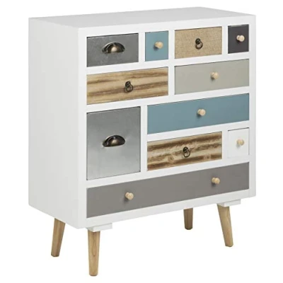 Imagen de AC Design Furniture Suwen Cajonera, Al.: 81 x An.: 70 Prof.: 32 cm, Multicolor, Madera, 1 pz