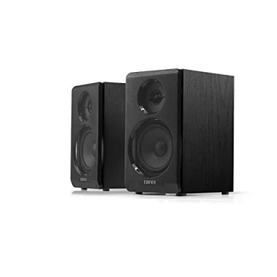 Imagen de Edifier R33BT Altavoces Activos Bluetooth para computadora Altavoz de estantería 2.0 Monitor Estudio con alimentación, Negro Par