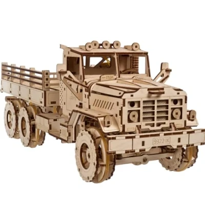Imagen de Rompecabezas En Madera 3D UGEARS De Camión Carga para Ddultos Pasatiempos Hombres Construir Kits Modelos Construcción Automóviles Adolescentes