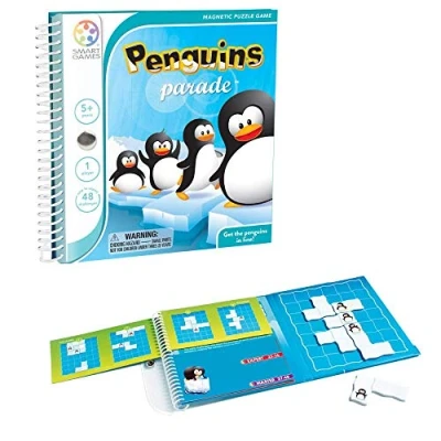 Imagen de Smartgames Penguins Parade Juego De Mesa 5 Años Rompecabezas Niños Juegos Magneticos Para Infantiles 48 Retos