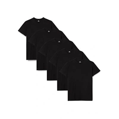 Imagen de Lower East Camisetas Manga Corta Hombre (5 Pack) de 100% Algodón Camiseta Corta, Hombre, T Shirts Basicas , Negro, S