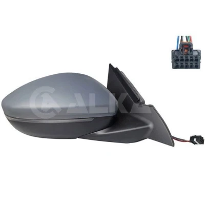 Imagen de Espejo retrovisor Alkar 9022446 derecha imprimado eléctrico calefactable, con sensor de temperatura, convexo para vehíc. volante a la izquierda