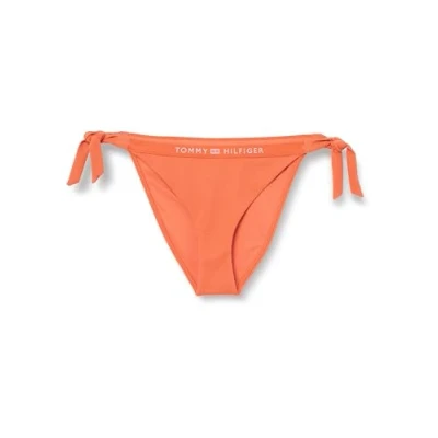 Imagen de Tommy Hilfiger Tonal LOGO SIDE TIE Braguita de bikini, Mujer, Talla: Medium, Mosaic vermillion