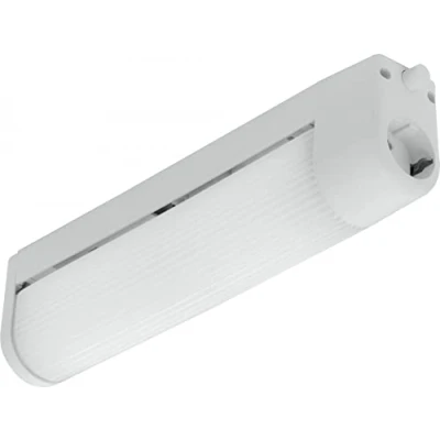 Imagen de Eglo Bari 1 lámpara de pared, aplique espejo 2 focos con enchufe e interruptor, pared cristal y plástico blanco, casquillo E14, longitud 35 cm