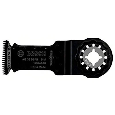 Imagen de Bosch Accessories Professional 1x Hoja de sierra inmersión BIM AIZ 32 BSPB (para madera dura, 50 x mm, accesorios Multiherramienta), Gris