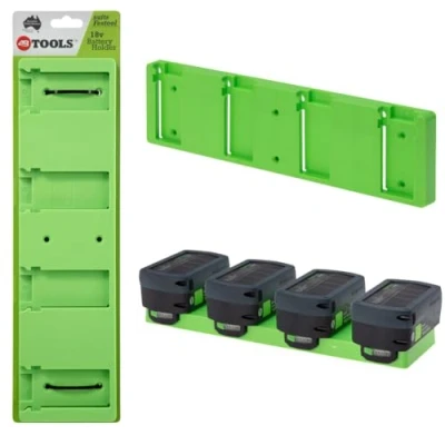 Imagen de Soporte de pared para baterías Festool 18 V, ideal taller o furgoneta, montaje sencillo