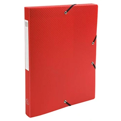 Imagen de Exacompta 59685E Carpeta de proyecto con goma, color rojo, 1 unidad