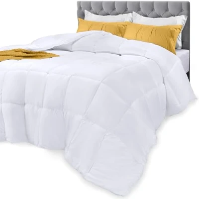 Imagen de Utopia Bedding edredón de 250 g/m² para todas las estaciones, alternativo plumón ultrasuave, relleno fibra felpa siliconada, cosido en secciones cuadradas
