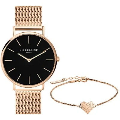 Imagen de Liebeskind LS 0090 MQB, Conjunto de reloj y pulsera Mujeres, Oro Rosa
