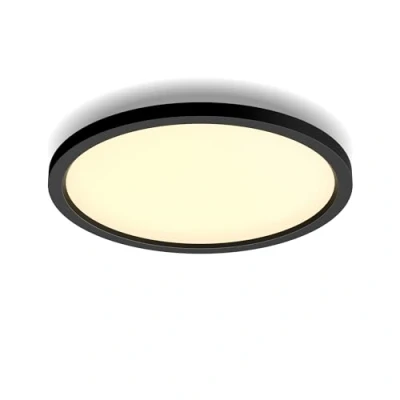 Imagen de Philips Hue Panel Led Inteligente Aurelle, 24.5W 2450 lúmens, Luz Blanca de Cálida a Fría, Compatible con Alexa y Google Home, 39cm diámetro, negro