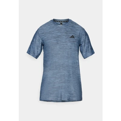 Imagen de adidas Hombre Train Essentials Stretch Training tee, Glow Blue Mel/Black, 3XL