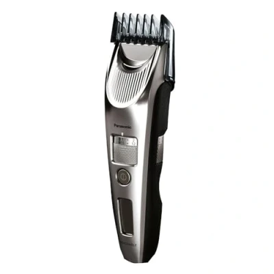 Imagen de Panasonic ER SC60 S803 Cortapelos para Hombres, Trimmer Portátil Impermeable, Cuchillas Optimas, 20 Ajustes de Longitud, 2 Accesorios, Inalámbrico y con Cable, Soporte Carga, Plateado