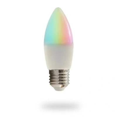 Imagen de Levitantes Bombilla LED Inteligente WiFi + Bluetooth, C37 E27 6.5W RGB+2700K 6500K, control por app y voz