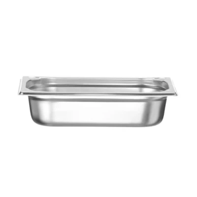 Imagen de HENDI Recipiente GN 1/4,contenedor GN,esquinas reforzadas,resistente a Temperaturas de 40 300C,apto para hornos,congeladores,calientaplatos,baño María,1.8L,265x162(H) 65mm,acero inoxidable
