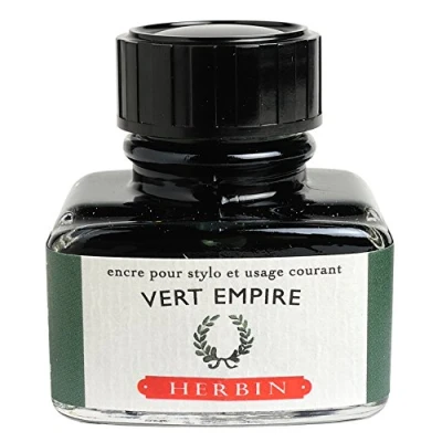 Imagen de J.Herbin 13039T Un Bote de Tinta para Plumas Estilográficas y Rollerball, 30 ml, (verde) Vert Empire