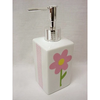 Imagen de DOSIFICADOR DISPENSADOR JABON BAÑO Cuadrado Ming 280ML Porcelana Margarita Rosa Vichy