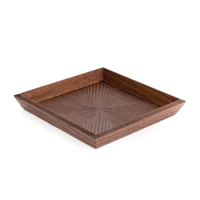 Imagen de Bandeja Vaciabolsillos de Madera Marron Decape (Cuadrado)