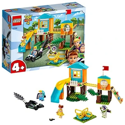 Imagen de LEGO 4+ Aventura en el Parque de Juegos Buzz y Bo Peep, Juguete Construcción Toy Story 4, Incluye Tobogán Minifigura Lightyear (10768)