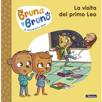 Imagen de Bruna y Bruno 3 la visita del primo Leo: Una historia de autora Geronimo Stilton (Emociones, valores hábitos)