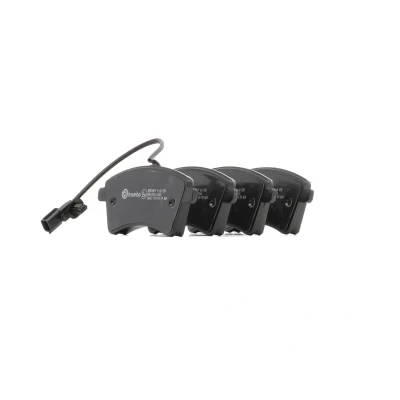 Imagen de BREMBO P 68 058 Juego de pastillas freno con contacto avisador desgaste tornillos pinza sin accesorios