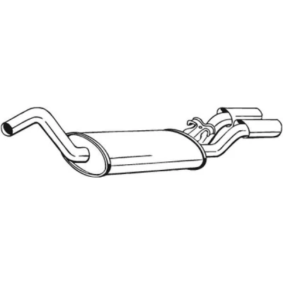 Imagen de BOSAL 105 127 Silenciador trasero AUDI: Cabriolet B4