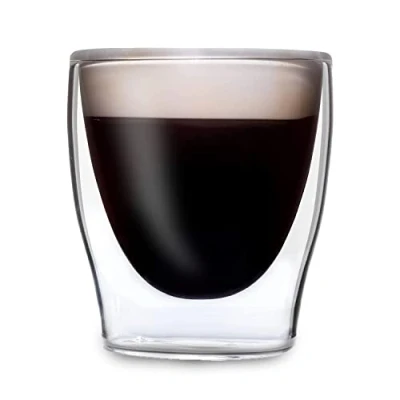 Imagen de DUOS® juego de vasos café doble pared (4 x 80 ml, pared, té, capuchino, térmicos para latte macchiato)